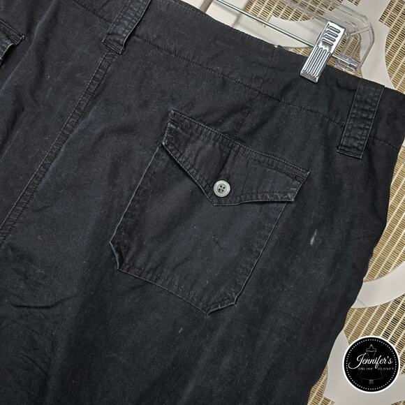 Van Heusen Women's Black Classic Fit Washed Poplin Bermuda Shorts Size 18 - Picture 4 of 8